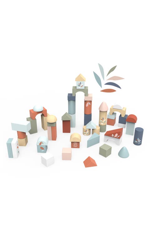 50-Piece Wooden Block Set