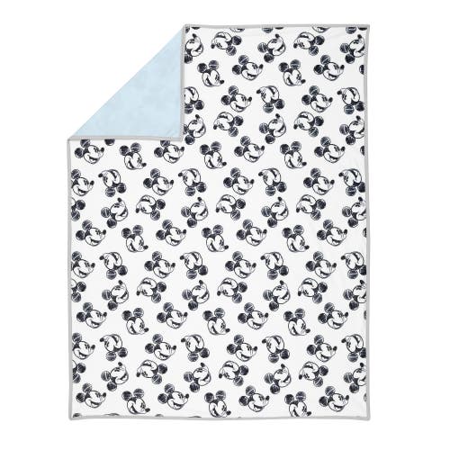 Lambs & Ivy Disney Baby Mickey Mouse Baby Blanket In White