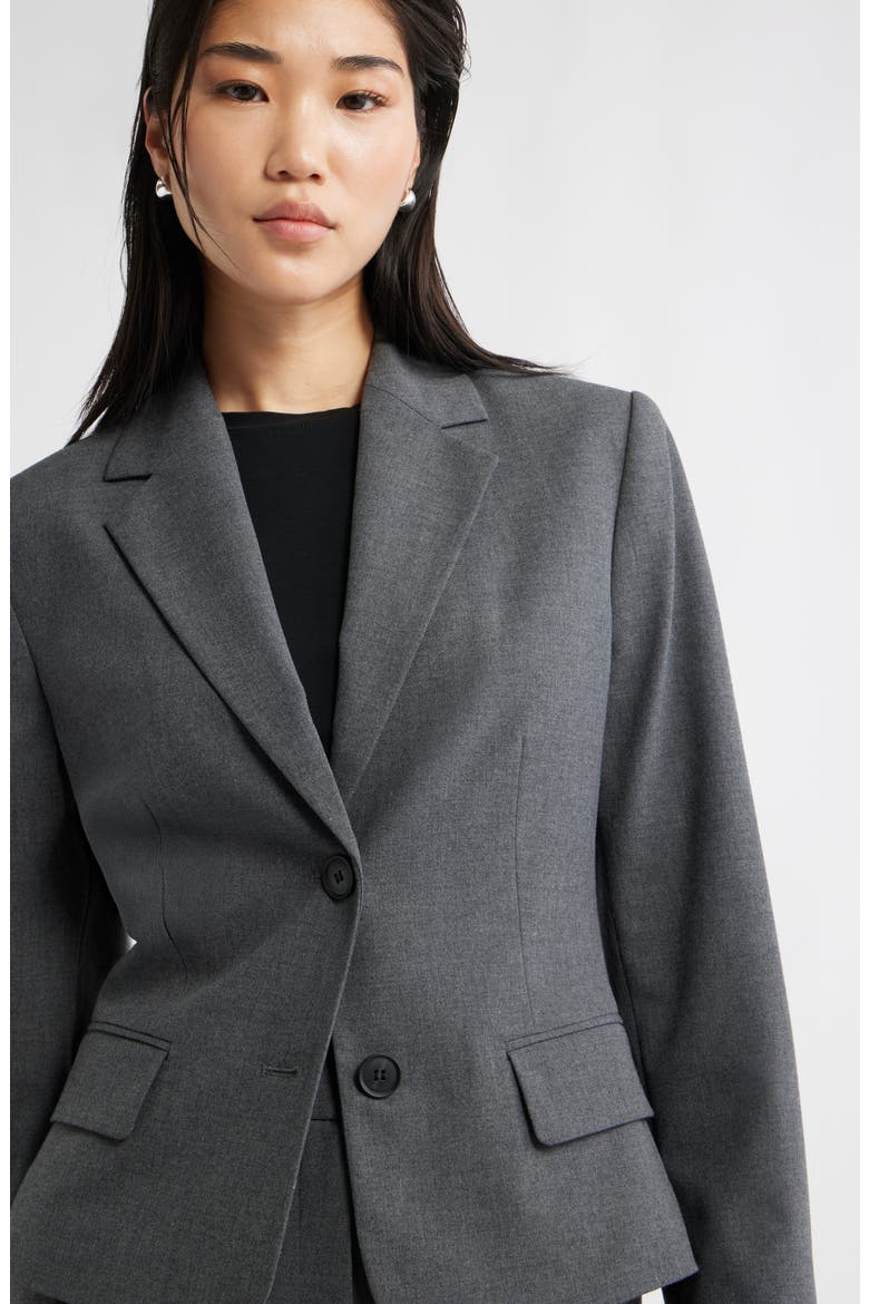 The Hanna Slim Fit Blazer, Alternate, color, GREY DARK HEATHER