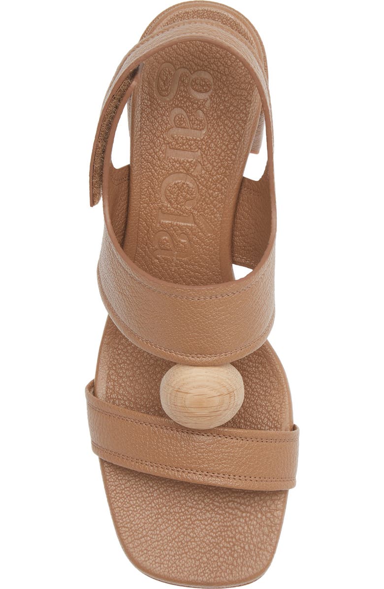 Pedro Garcia <p>Uriana Leather Block Heel Sandal (Women) </p>, Alternate, color, Beige Plush Suede/ Ash