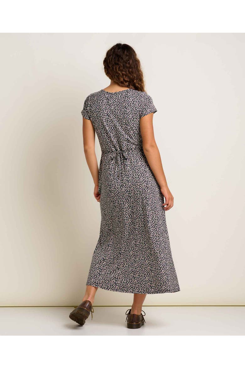Rose Midi Short Sleeve Dress, Alternate, color, Salt Ditsy Print