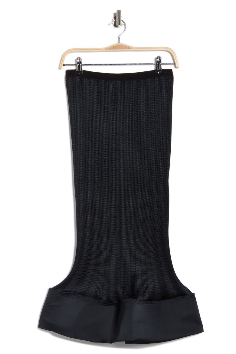 Hollis Midi Skirt, Alternate, color, BLACK