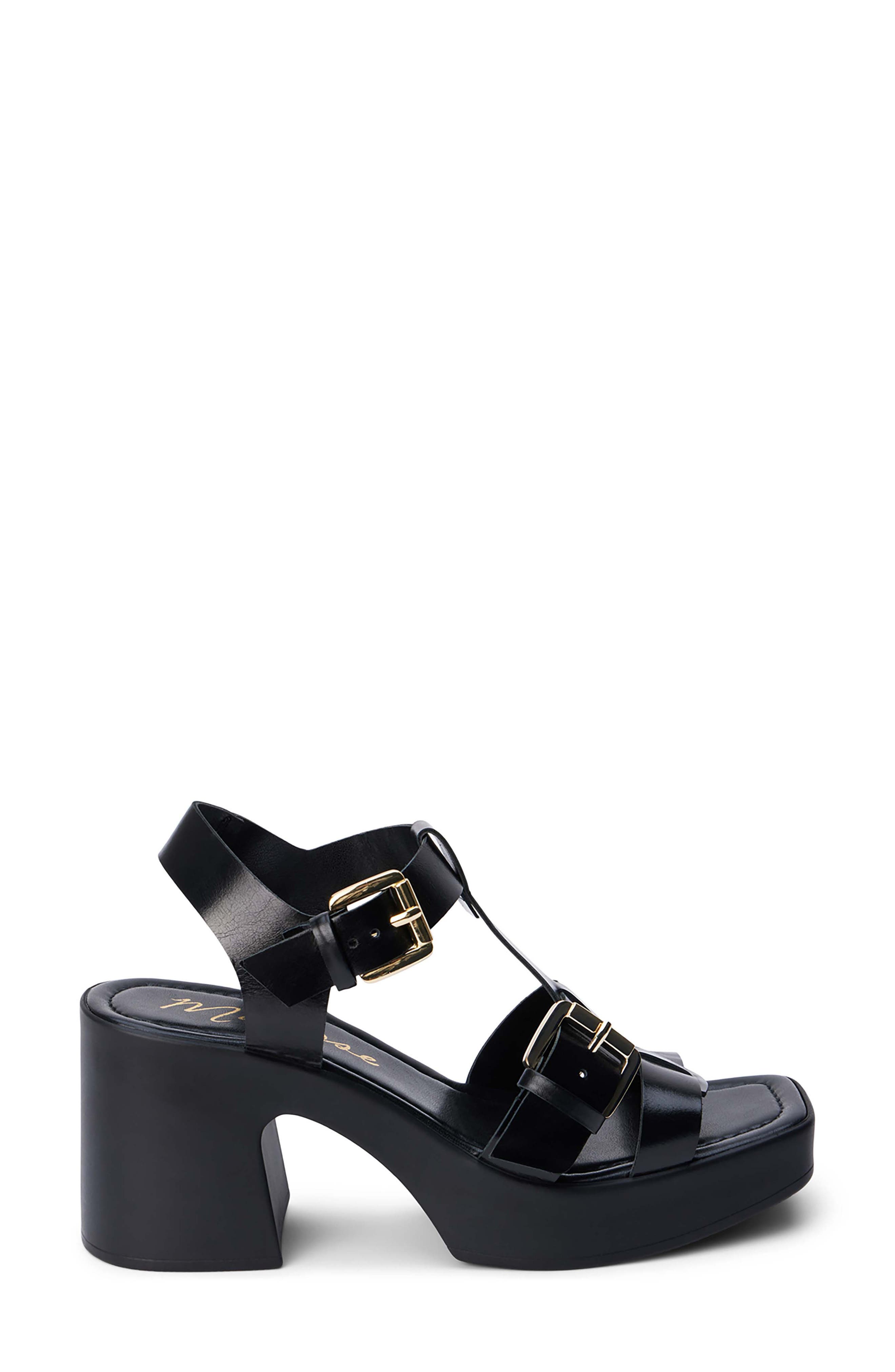 Matisse Harrison Platform Sandal, Alternate, color, Black