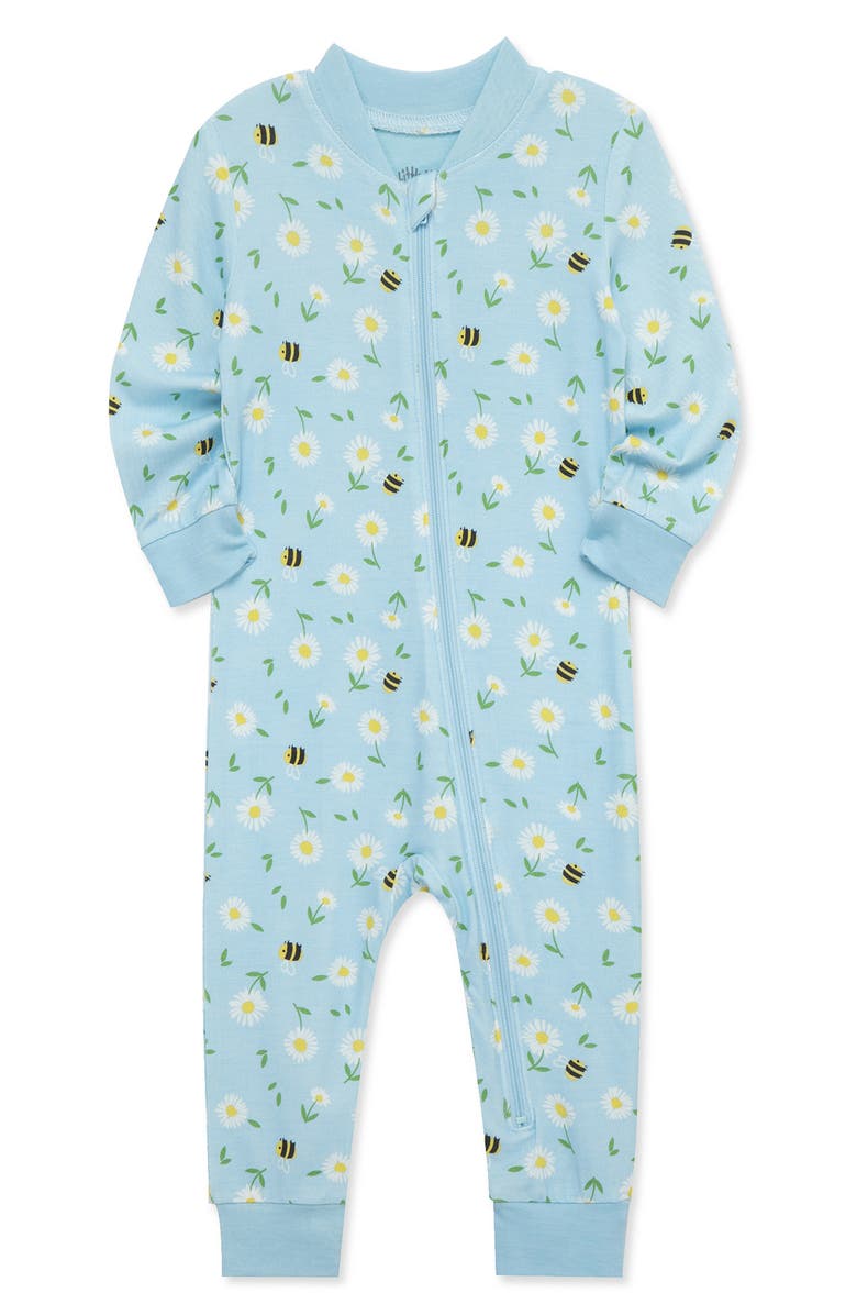 Little Me Zip-Up Romper, Alternate, color,