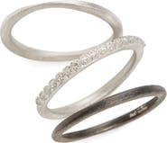 Armenta New World Set of Three Stacking Rings