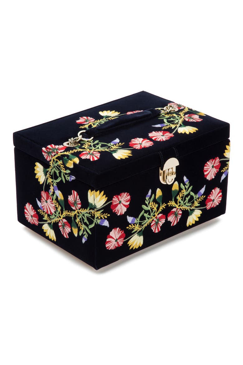 Zoe Medium Jewelry Box, Alternate, color, INDIGO