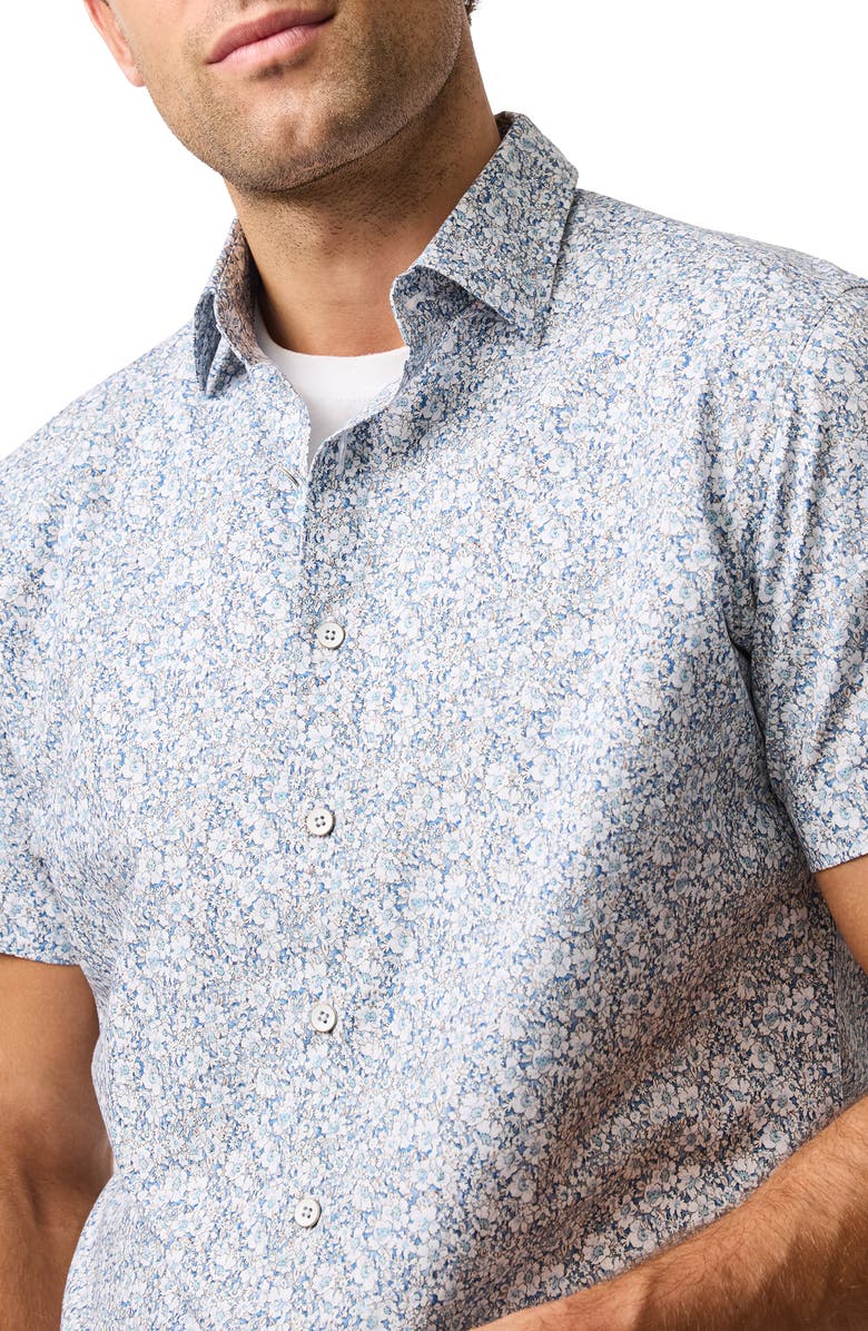 Dorset Street Floral Short Sleeve Button-Up Shirt
