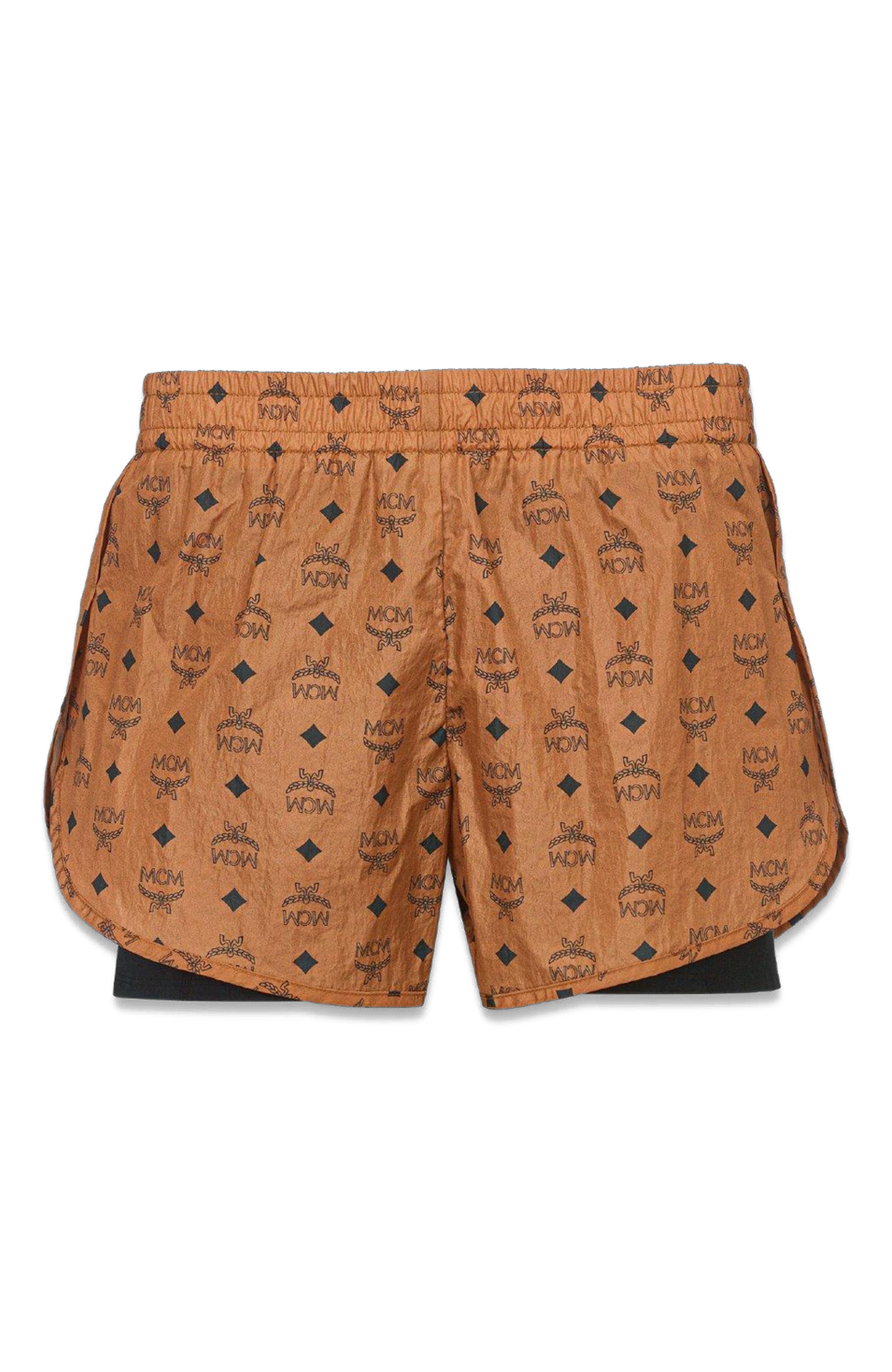Monogram Print Shorts in ECONYL