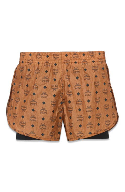 Monogram Print Shorts in ECONYL®