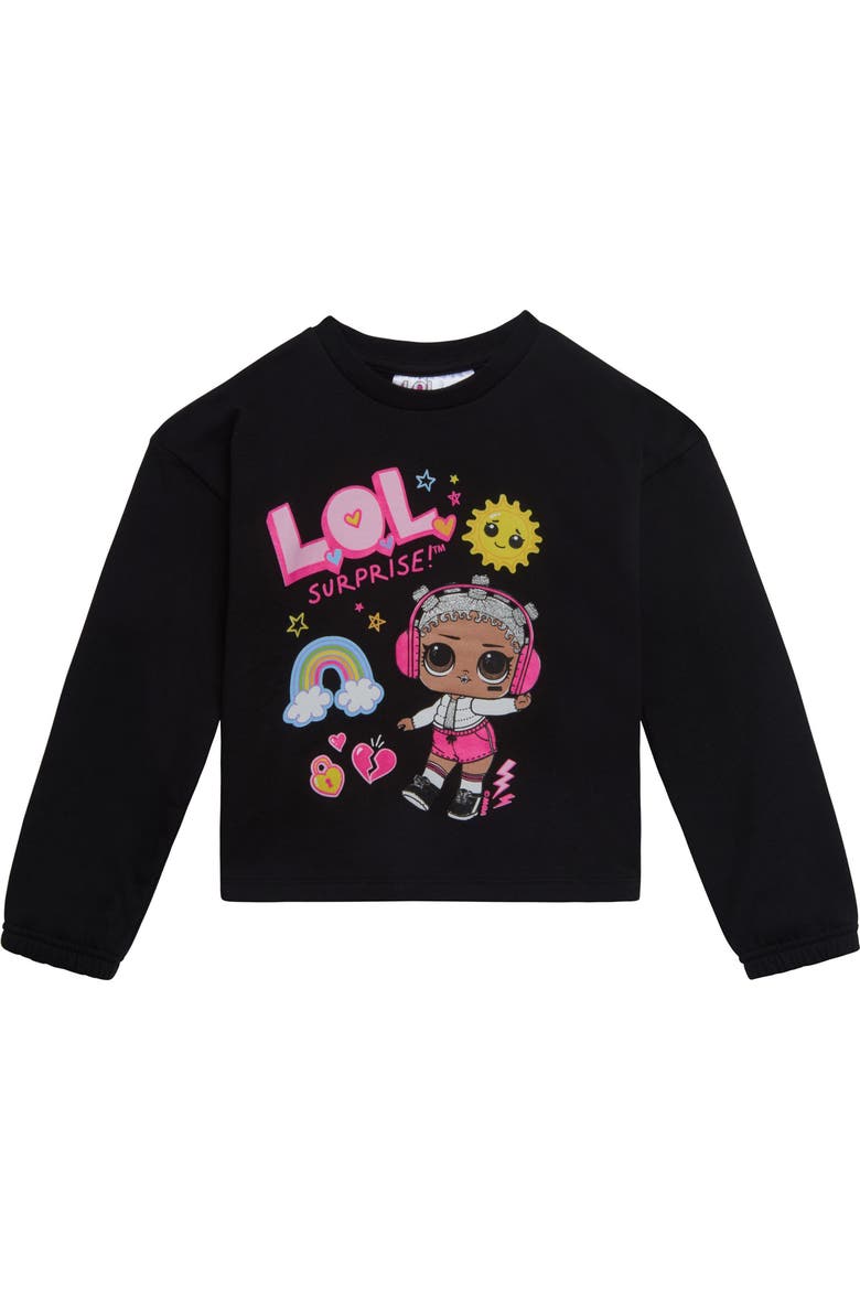 2-Piece Fleece Sweatshirt and Pants Set, Alternate, color, Beats Black