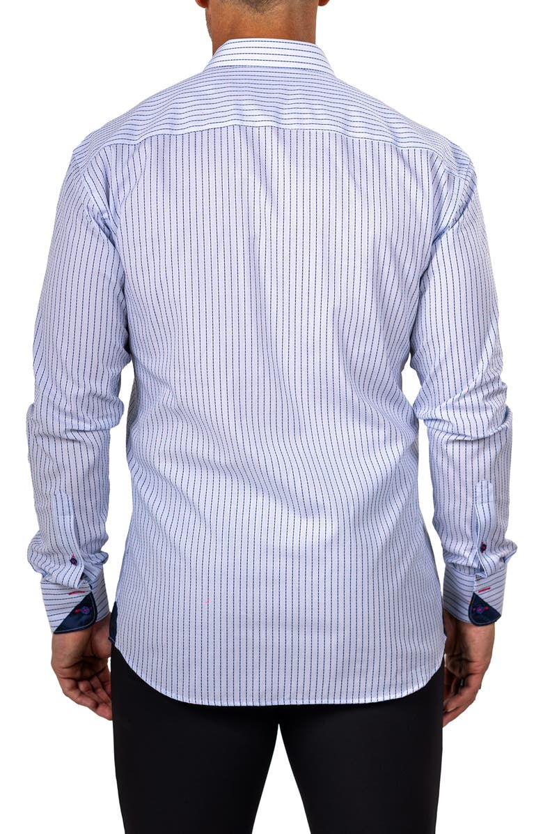 Maceoo Eins Marthy Contemporary Fit Cotton Button-Up Shirt, Alternate, color, 