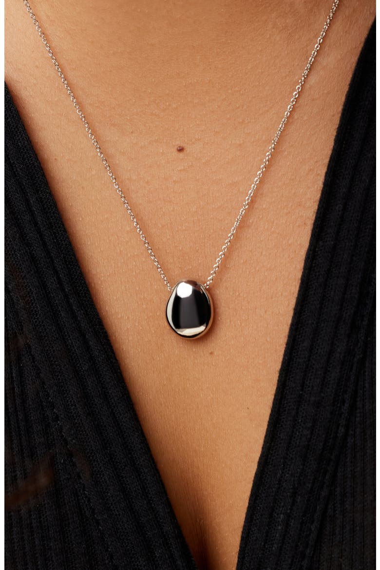 Pendant Necklace - Pebble Mini, Alternate, color, Silver