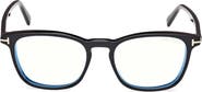 TOM FORD 52mm Square Optical Glasses
