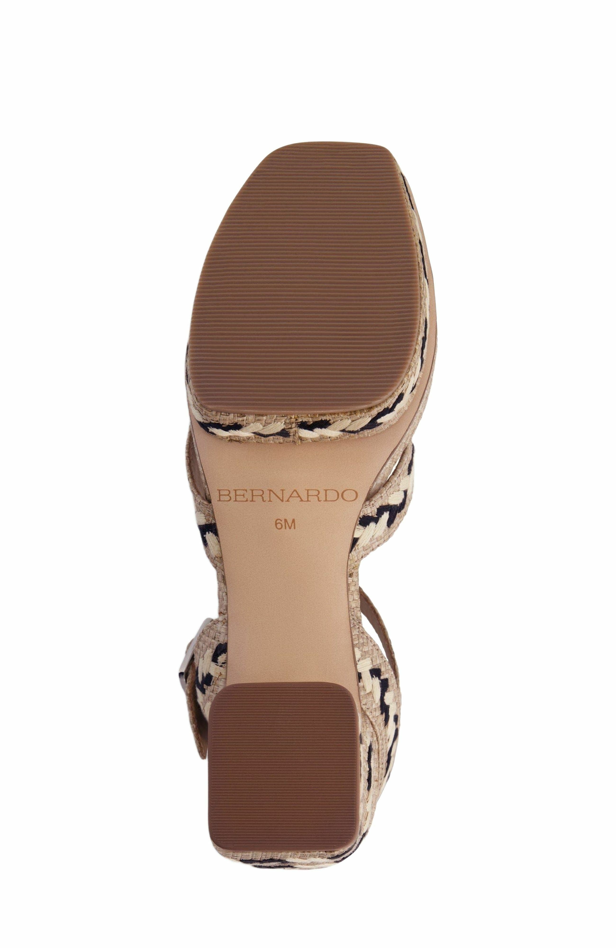 Bernardo Footwear Liana Embroidered Platform Sandal, Alternate, color, 