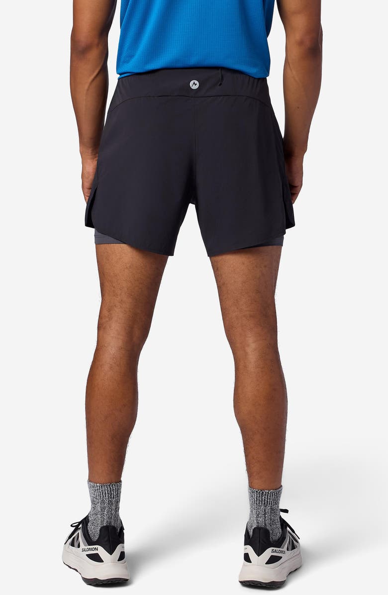 Marmot Unpaved Lined Active Drawstring Shorts, Alternate, color, Black