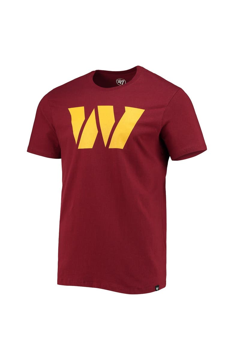'47 Men's '47 Burgundy Washington Commanders Logo Imprint Super Rival T-Shirt, Alternate, color, Burgundy