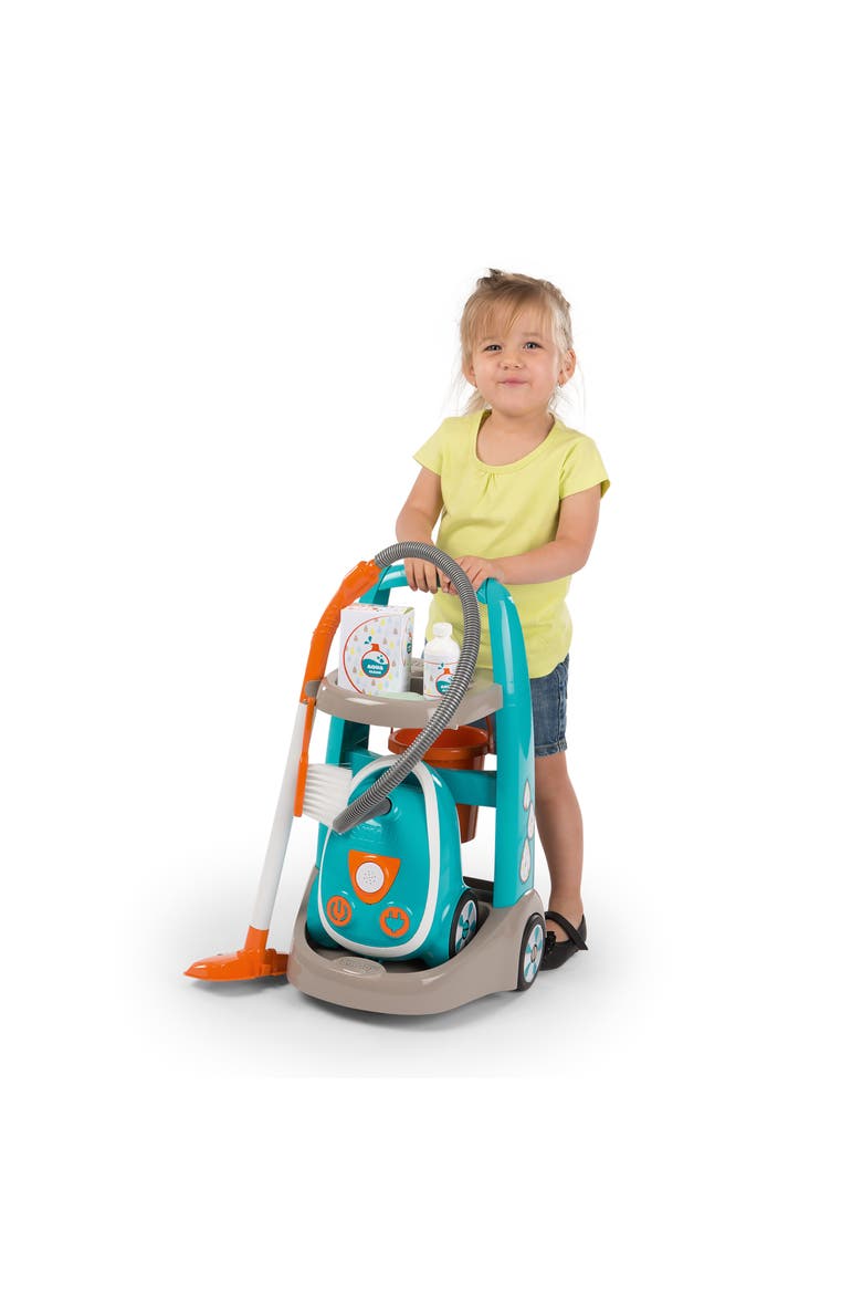 Kids Cleaning Trolley Pretend Play Toy, Alternate, color, Multicolored