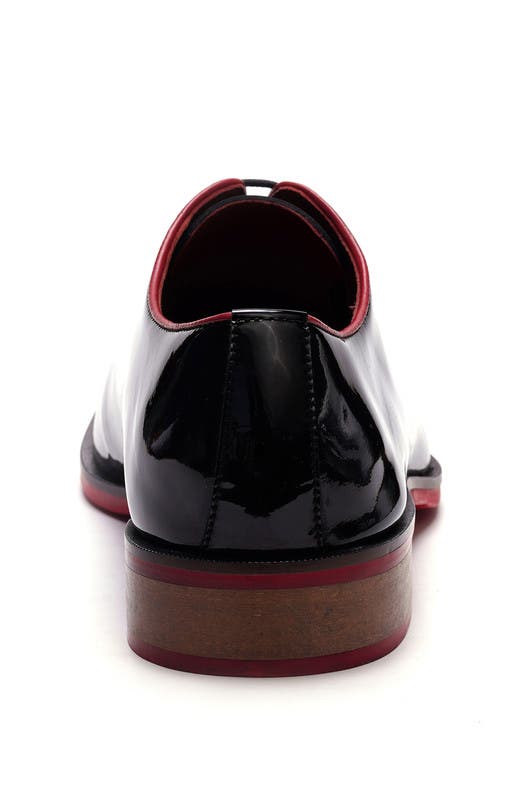 Sinclair Cap-Toe Oxford, Alternate, color, Black Leather