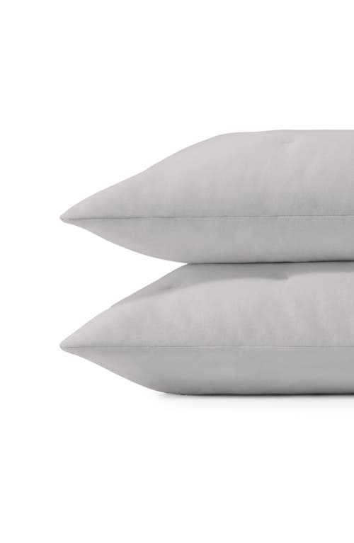 Cozy Earth Set Of 2 Wrinkle Resistant Pillowcases In Light Grey