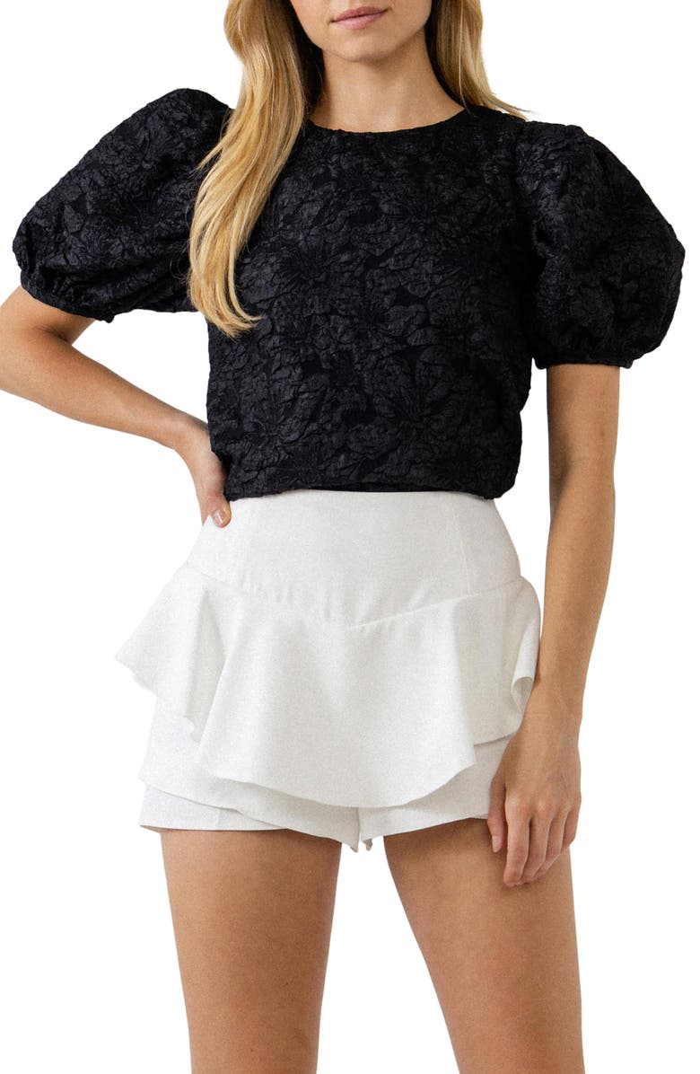 Endless Rose Textured Floral Blouse, Main, color, 