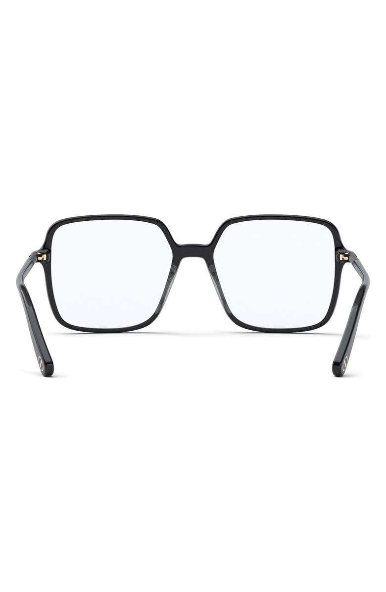 DIOR Mini CD O S2I 54mm Square Eyeglasses, Alternate, color, 
