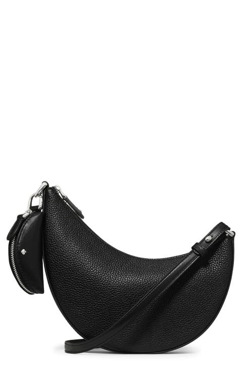 mini duo pebble leather crossbody bag