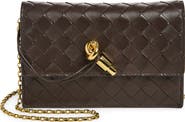 Bottega Veneta Slim Andiamo Intrecciato Lambskin Crossbody Wallet