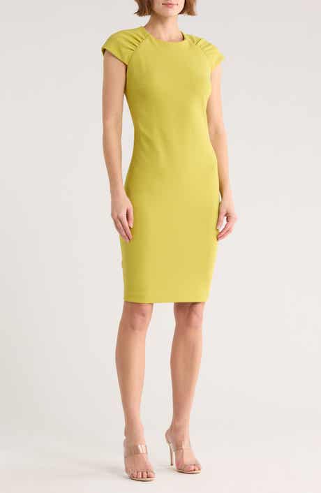 Calvin Klein Cap Sleeve Sheath Dress