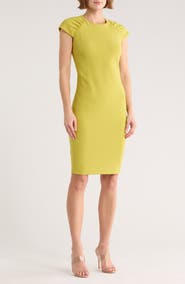 Calvin Klein Cap Sleeve Sheath Dress