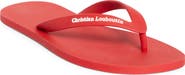 Christian Louboutin Logo Embossed Rubber Flip Flop