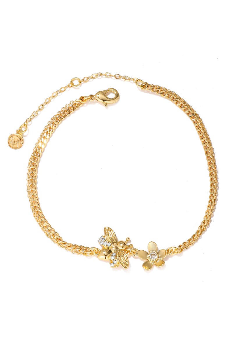 LA MENO Chains of Honey Bracelet, Main, color, Gold