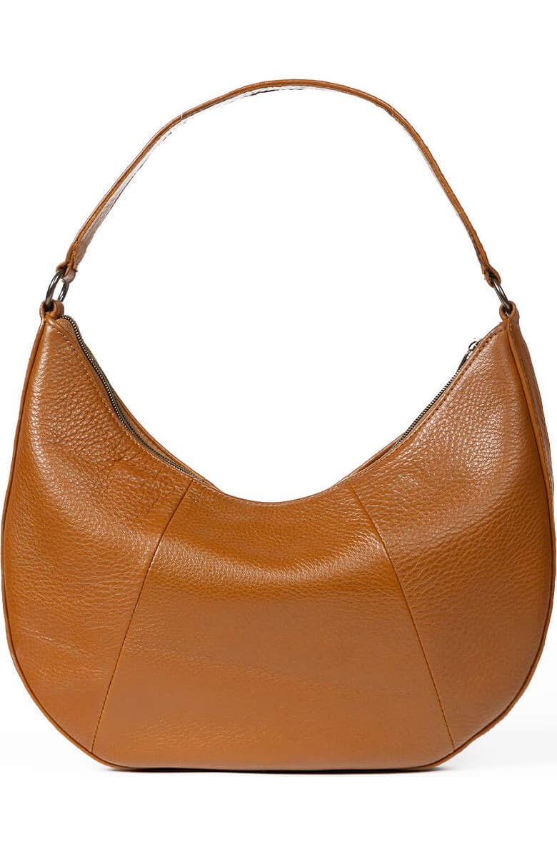 Deux Mains Saddle Shoulder Bag, Main, color, Honey