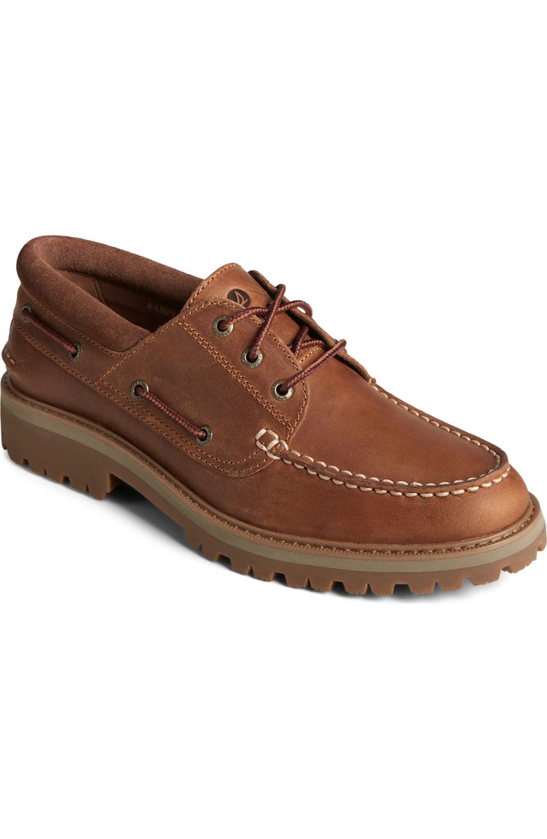 Sperry Authentic Original 3-Eye Boat Shoe, Main, color, Tan