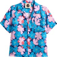 Boardies Kids' Sully Floral Short Sleeve Button-Up Shirt