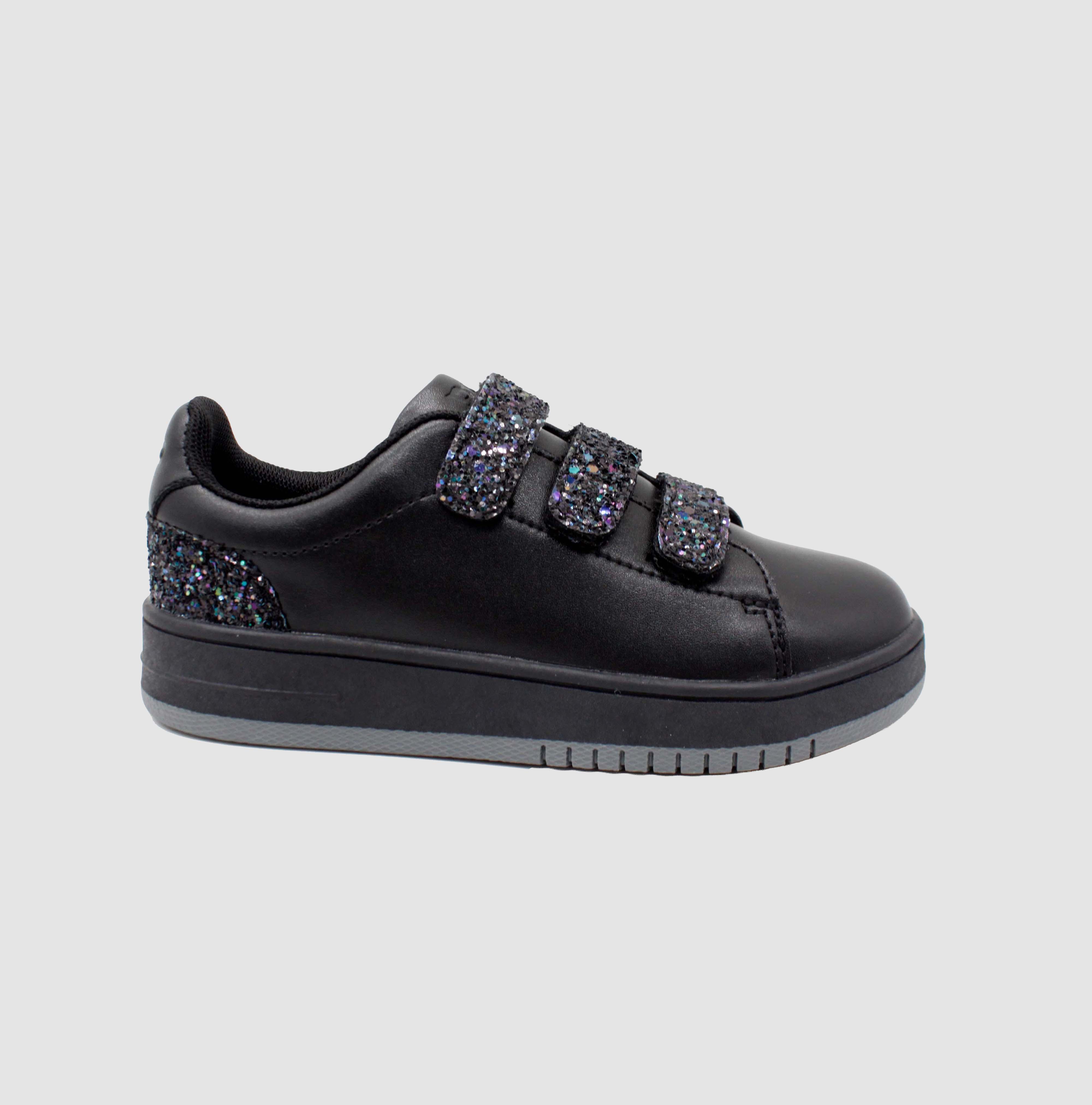 DrD Kids Footwear Fresno Sneaker, Main, color, Black/Sparkle