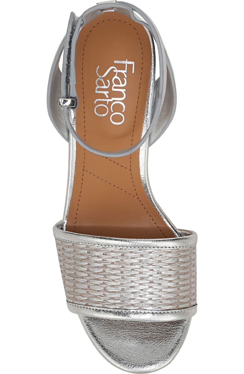 Franco Sarto Celeste Wedge Sandal, Alternate, color, Silver