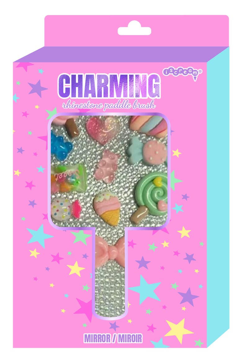 Kids' Charming Rhinestone Mirror, Alternate, color, PINK MULTI
