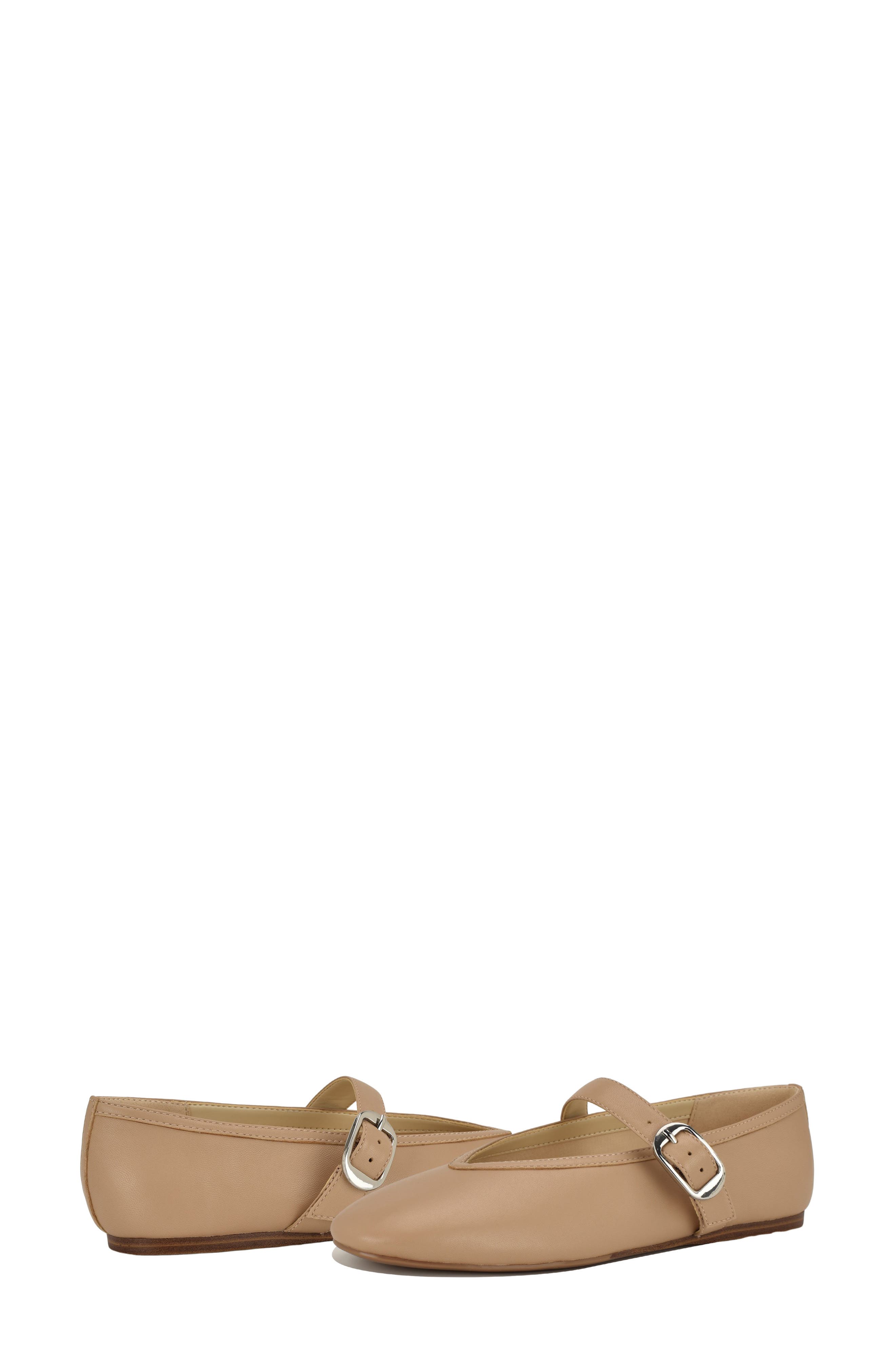 Vancee Mary Jane Flat, Alternate, color, LIGHT NATURAL