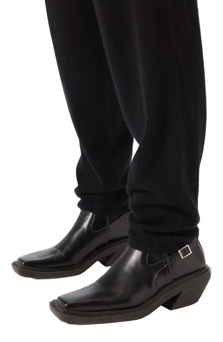 GOBI Mongolian Cashmere Tapered Jogger, Alternate, color, Black