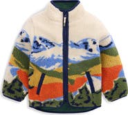 Mini Boden Kids' Landscape Cozy Borg Jacket