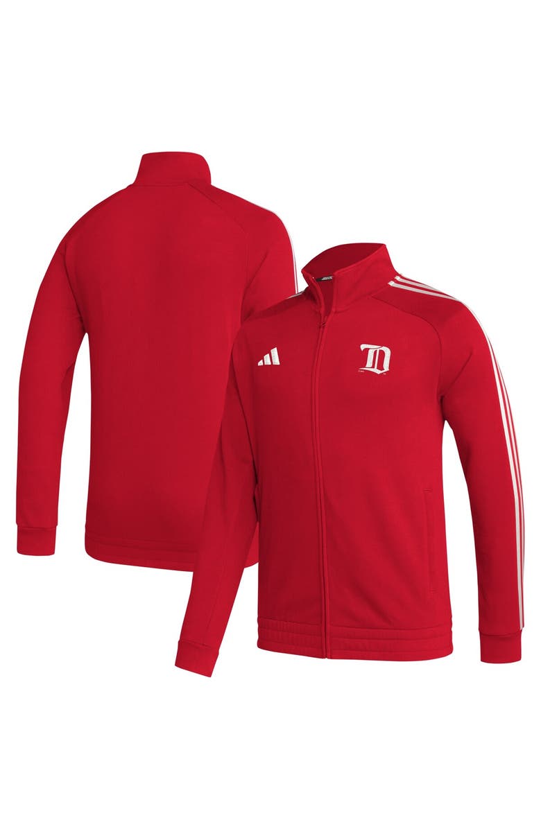 adidas Men's adidas Red Detroit Red Wings Raglan Full-Zip Track Jacket, Alternate, color,