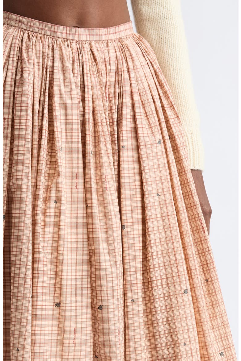 Plaid Cotton Midi Skirt, Alternate, color, MTPLAID-100