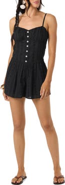 O'Neill Olive Cotton Romper