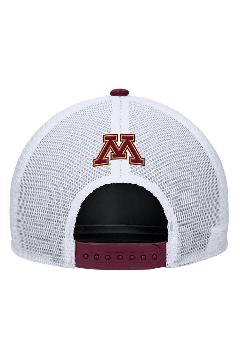 Men's Nike Maroon Minnesota Golden Gophers 2025 On-Field Rise Trucker Performance Adjustable Hat, Alternate, color, Maroon
