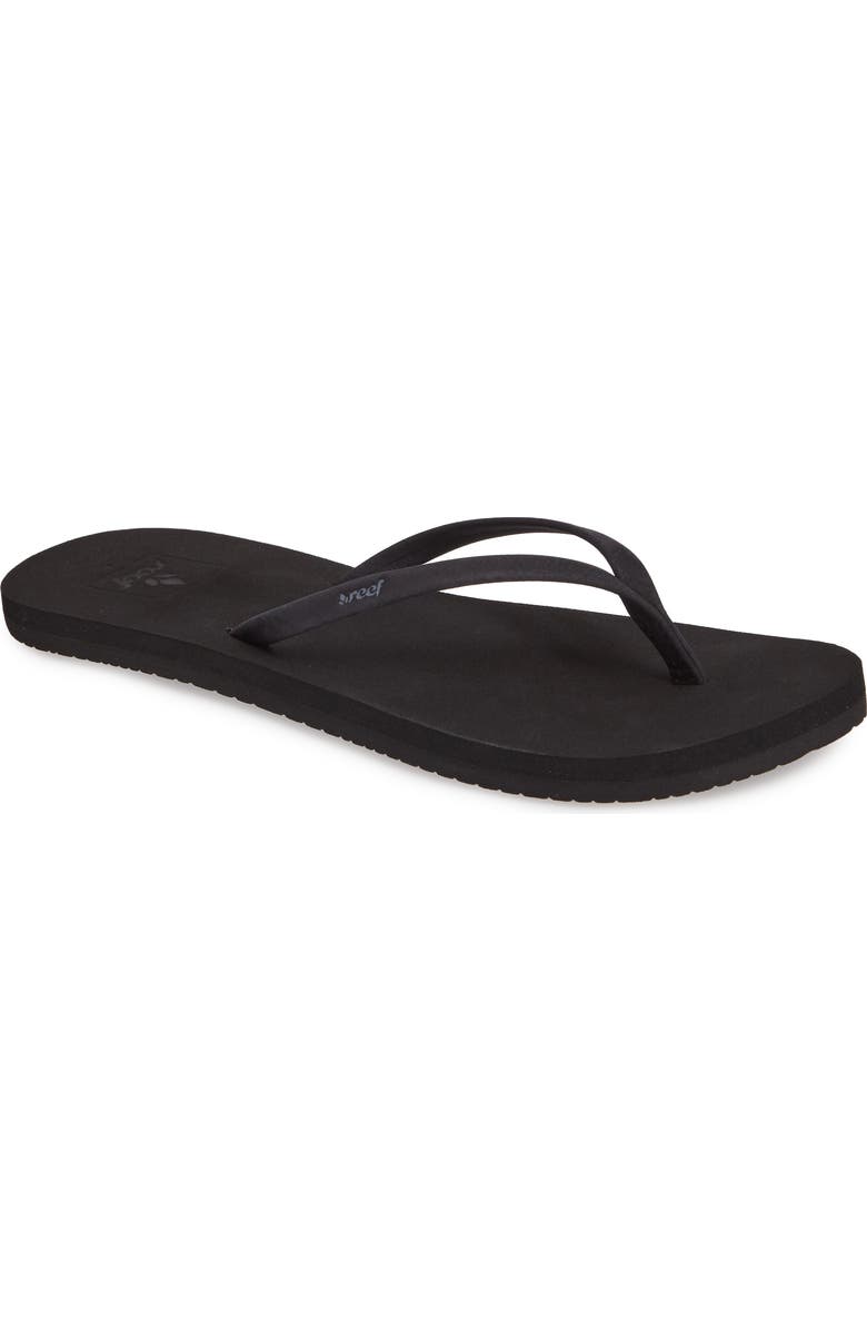 Reef Bliss Nights Flip Flop, Main, color, Black