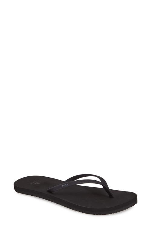Reef Bliss Nights Flip Flop in Black at Nordstrom, Size 8