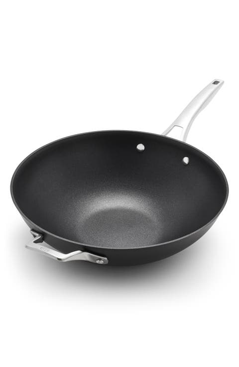 Premier Hard Anodized Nonstick 13-Inch Flat Wok