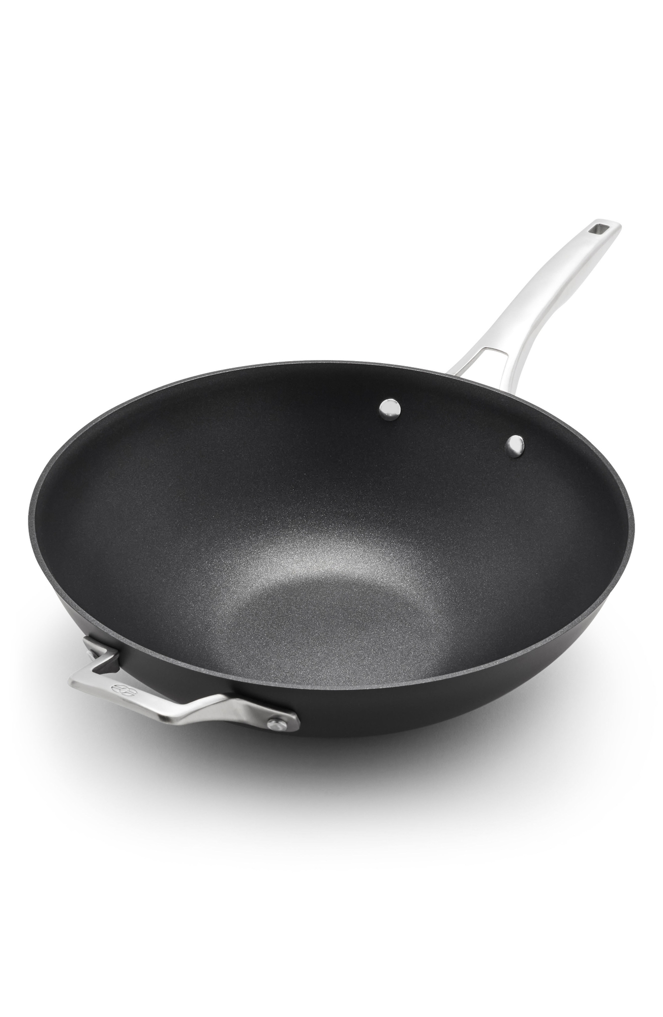 CALPHALON Premier Hard Anodized Nonstick 13-Inch Flat Wok - Black