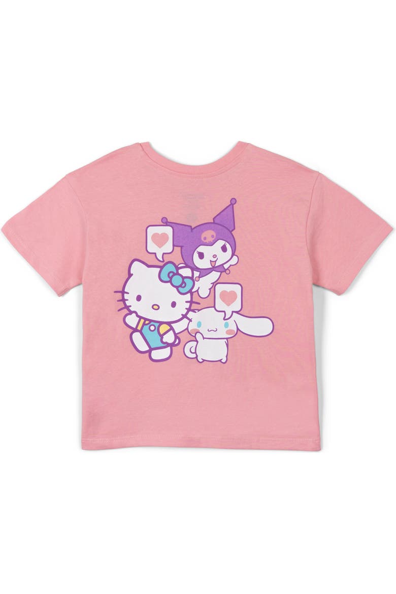 3-pack Short Sleeve T-shirts (toddler, Little Kid & Big Kid), Alternate, color, Kuromi Purple Multi