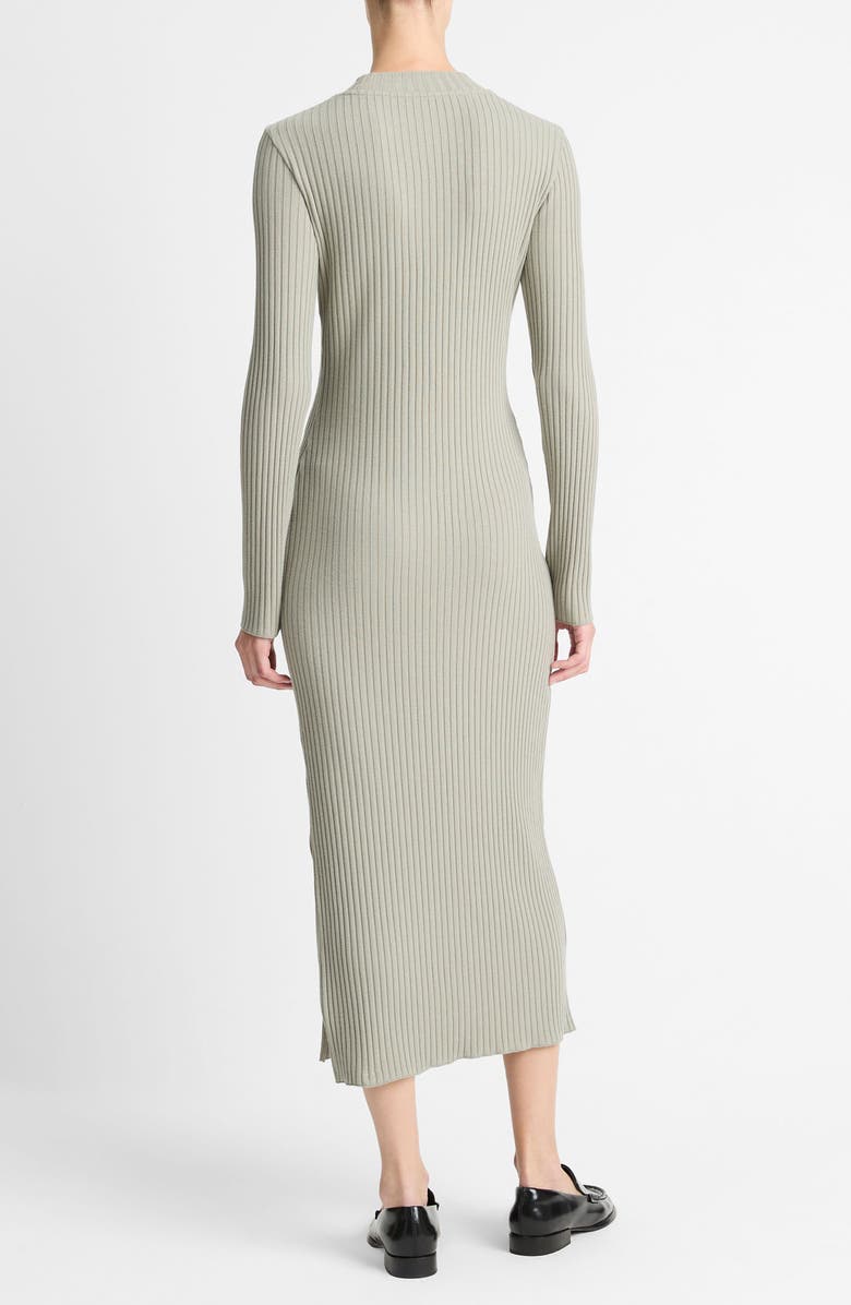 Vince Long Sleeve Rib Maxi Dress, Alternate, color, Sage Mist